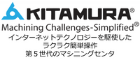 KITAMURA Machining Challenges-Simplified インターネットテクノロジーを駆使したラクラク簡単操作 第4世代のマシニングセンタ
